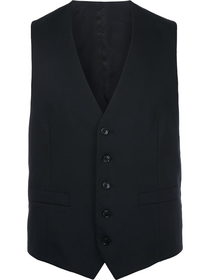 Lardini Buttoned Waistcoat - Black