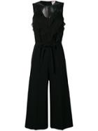 Red Valentino Tulle Detail Jumpsuit - Black