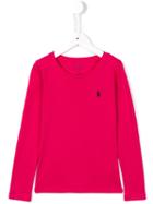 Ralph Lauren Kids Logo Top, Girl's, Size: 6 Yrs, Pink/purple