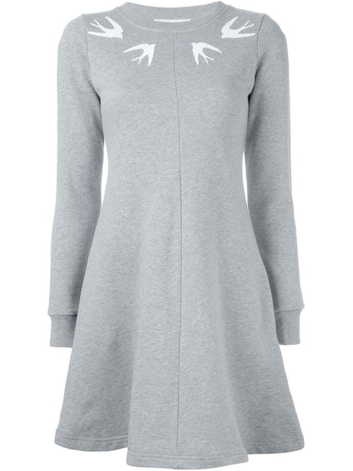 Mcq Alexander Mcqueen Swallow Embellished Dress