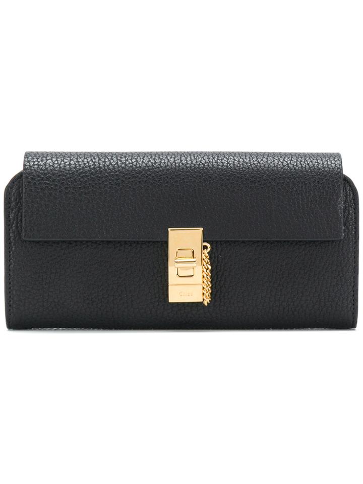 Chloé Drew Long Wallet - Black
