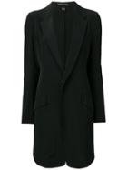 Y's Pleated Tailored Jacket - Black