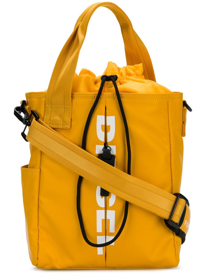 Diesel F-fold Bucket Shoulder Bag - Yellow & Orange