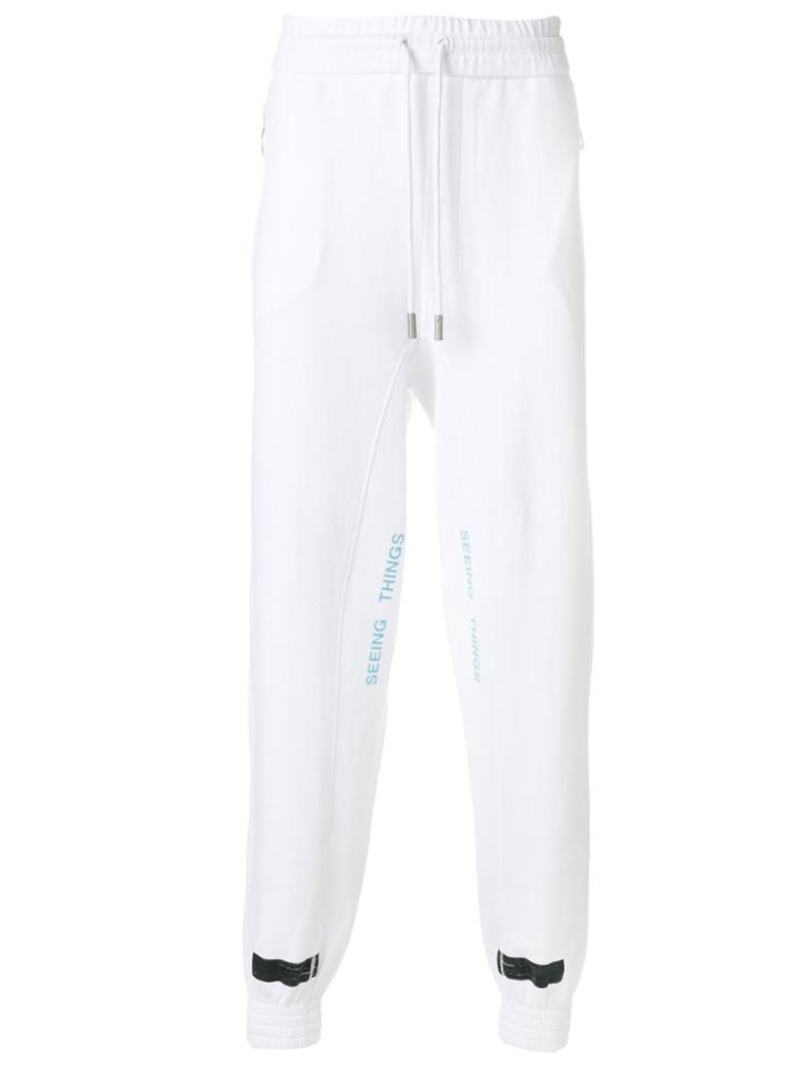 Off-white Stripe Print Track Pants