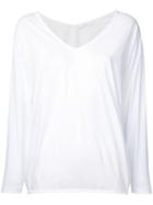 Astraet V-neck Top, Women's, White, Cotton