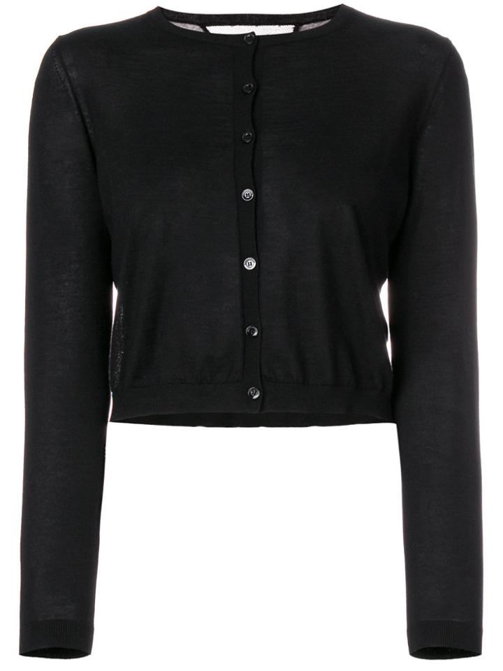 Red Valentino Fitted Button-down Cardigan - Black