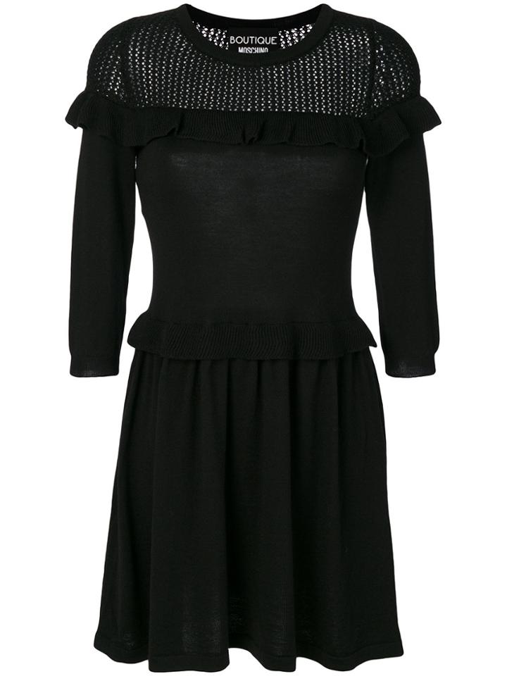 Boutique Moschino Net Trim Dress - Black