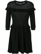 Boutique Moschino Net Trim Dress - Black