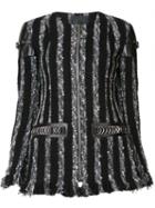 Alexander Wang Tweed Jacket, Women's, Size: 6, Black, Wool/cotton/acrylic/mohair