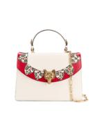 Gucci Medium Linea Tote With Rear 'loved' Slogan - Nude & Neutrals