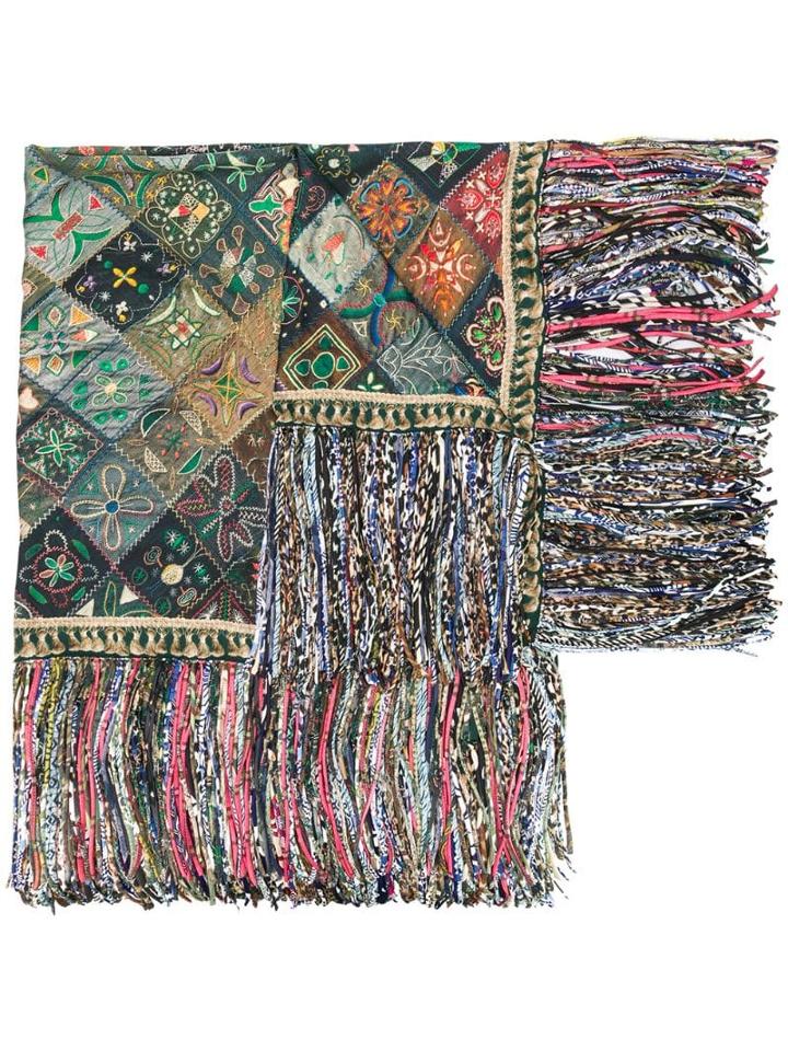 Pierre-louis Mascia Aleo Poncho Scarf - Green