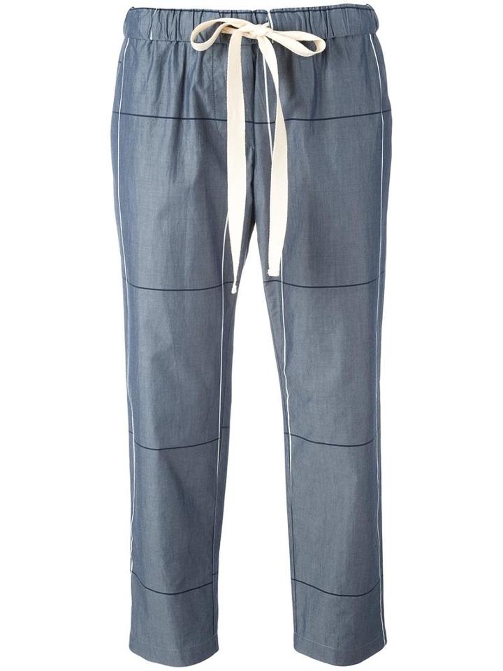 Erika Cavallini Eleanor Trousers, Women's, Size: 44, Blue, Cotton