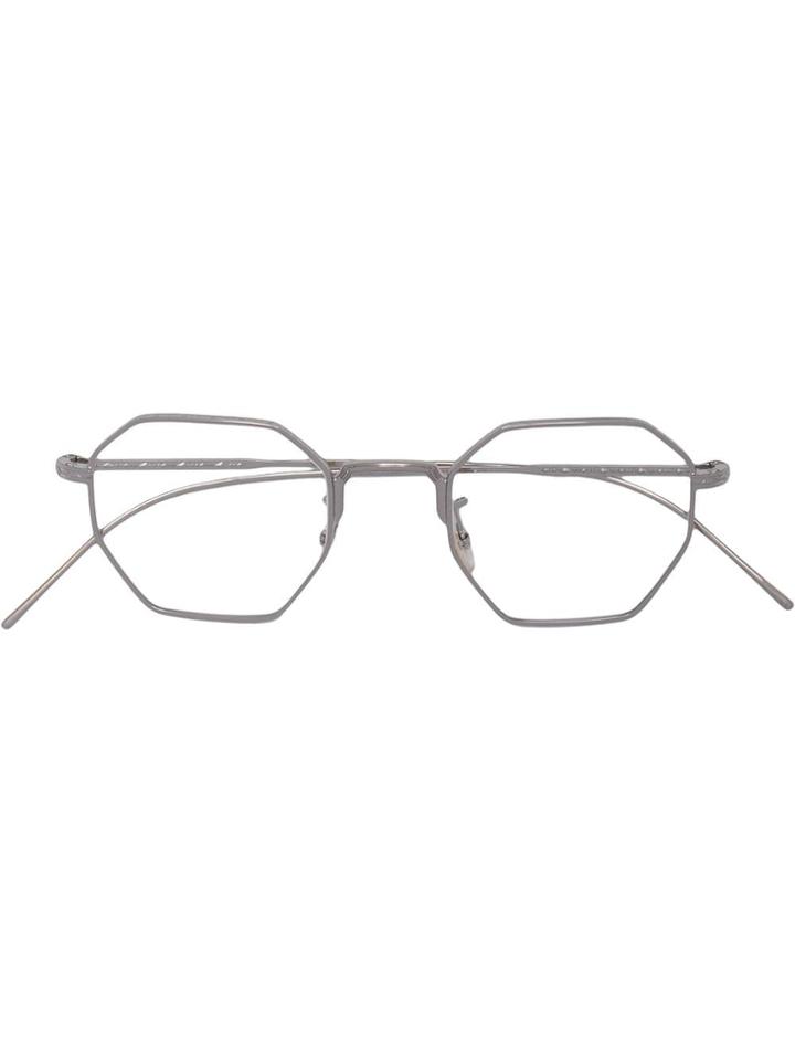 Oliver Peoples Geometric Tinted Sunglasses - Silver