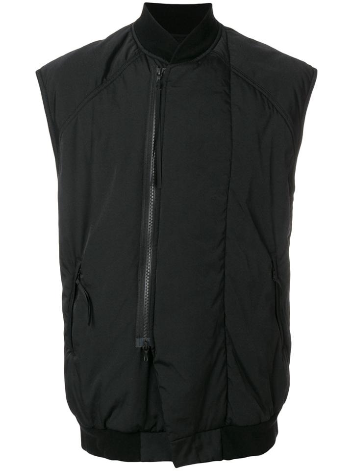 Julius Zipped Vest - Black