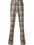 Missoni Checked Slim-fit Trousers - Brown