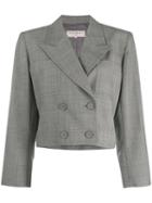 Yves Saint Laurent Pre-owned 1980's Cropped Doublebreasted Blazer -