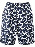Marni Flutter Print Shorts - Blue