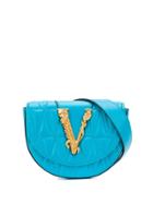 Versace Logo Plaque Belt Bag - Blue