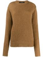 Rokh Chunky Knit Jumper - Brown