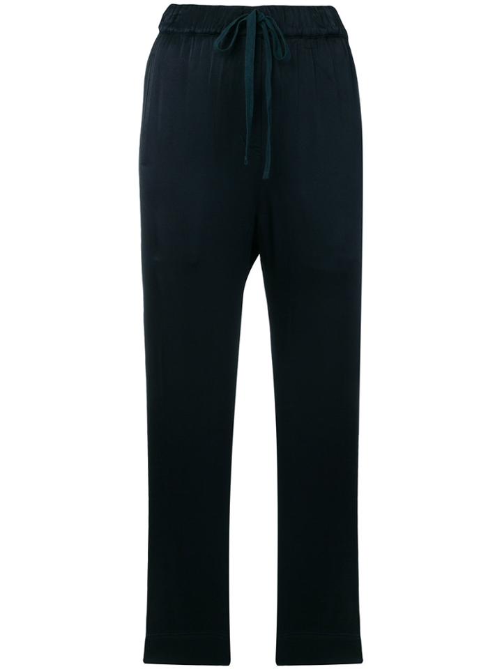 Xirena Cropped Drawstring Trousers - Blue