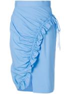 Ermanno Scervino Ruched Skirt - Blue