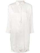 Tunic Shirt - Women - Silk/spandex/elastane - L, White, Silk/spandex/elastane, P.a.r.o.s.h.