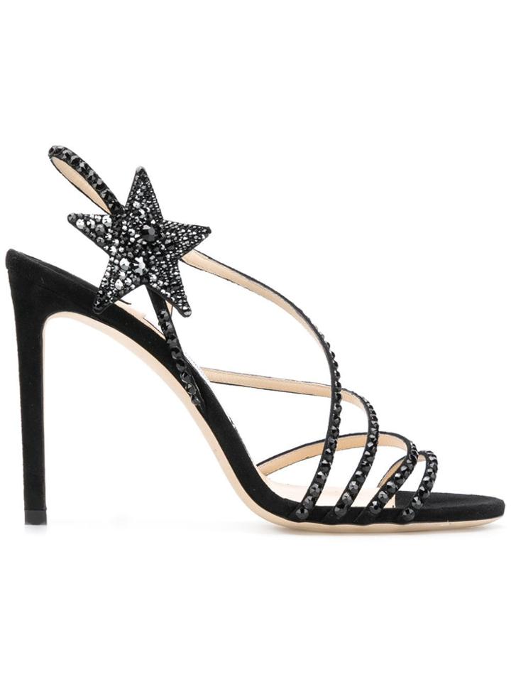 Jimmy Choo Lynn 100 Sandals - Black
