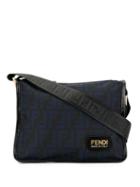 Fendi Pre-owned Zucca Shoulder Bag - Blue