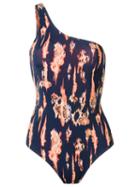 Brigitte Printed Swimsuit, Women's, Size: G, Blue, Spandex/elastane/polyimide