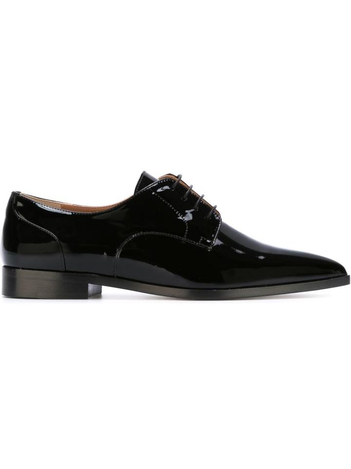 Red Valentino Pointed Toe Derby Shoes, Women's, Size: 39, Black, Leather
