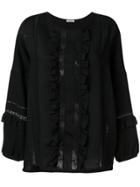 Moschino Embellished Shortsleeved Blouse - Black
