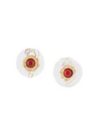 Chanel Vintage Lucite Clip On Earrings