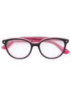 Tommy Hilfiger Round Frame Glasses - Pink & Purple