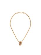 Susan Caplan Vintage D'orlan Oval Necklace - Yellow & Orange