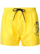 Diesel Side Logo Swim Shorts - Yellow