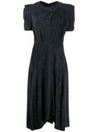 Isabel Marant Fanao Ruched Corduroy Dress - Black