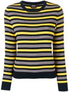 A.p.c. Striped Knitted Top - Blue