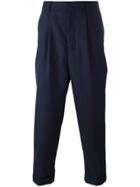 Ami Alexandre Mattiussi Tapered Cropped Trousers - Blue