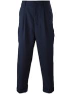 Ami Alexandre Mattiussi Tapered Cropped Trousers - Blue