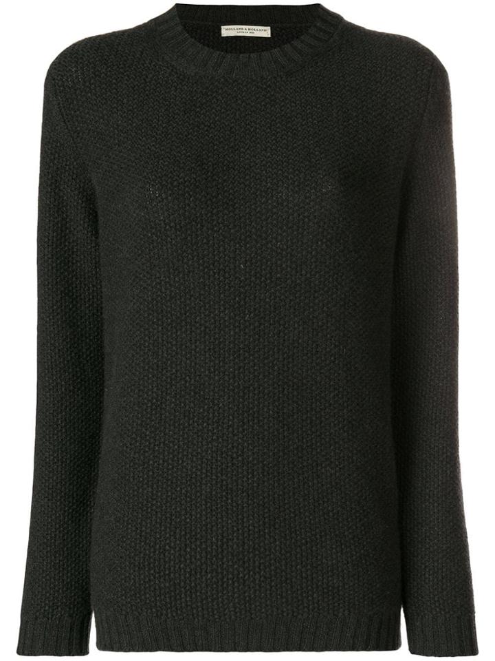 Holland & Holland Long-sleeve Fitted Sweater - Grey
