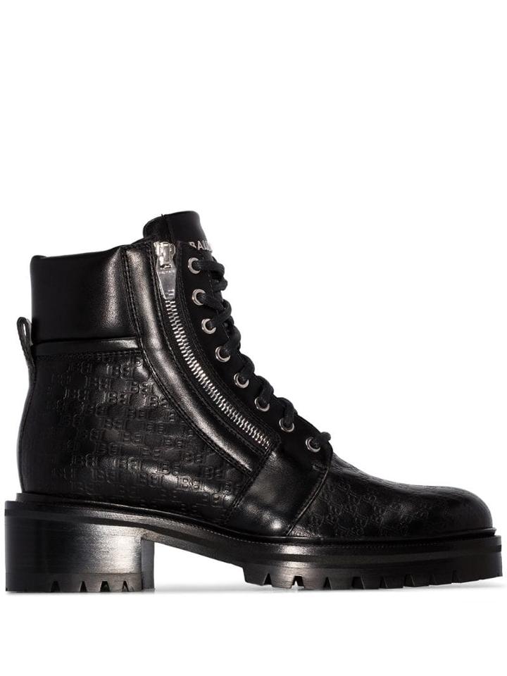 Balmain Black Ranger Ankle Boots