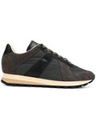 Maison Margiela Contrast Panel Sneakers - Brown