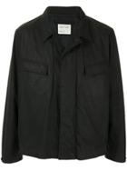 Helmut Lang Pre-owned 1998 Coated Shirt Jacket - Black