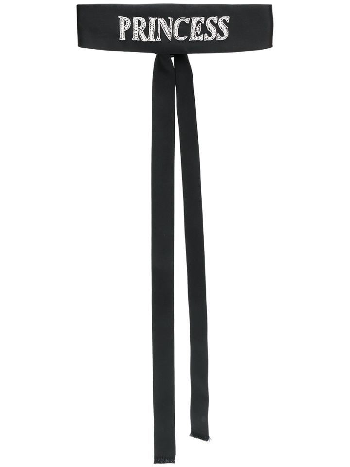 Dolce & Gabbana Princess Embellished Obi Belt - Black
