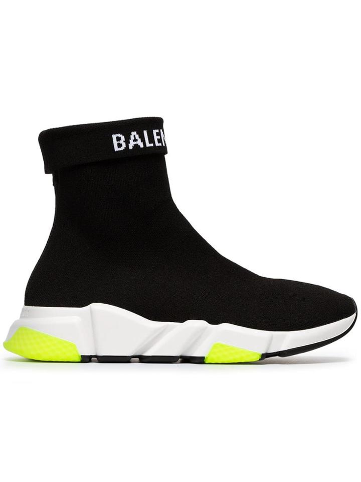 Balenciaga Speed Stretch-knit Sneakers - Black