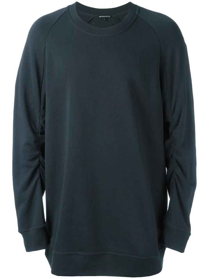 Ann Demeulemeester Raglan Sleeve Sweatshirt, Men's, Size: Small, Grey, Cotton/rayon