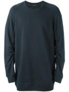 Ann Demeulemeester Raglan Sleeve Sweatshirt, Men's, Size: Small, Grey, Cotton/rayon