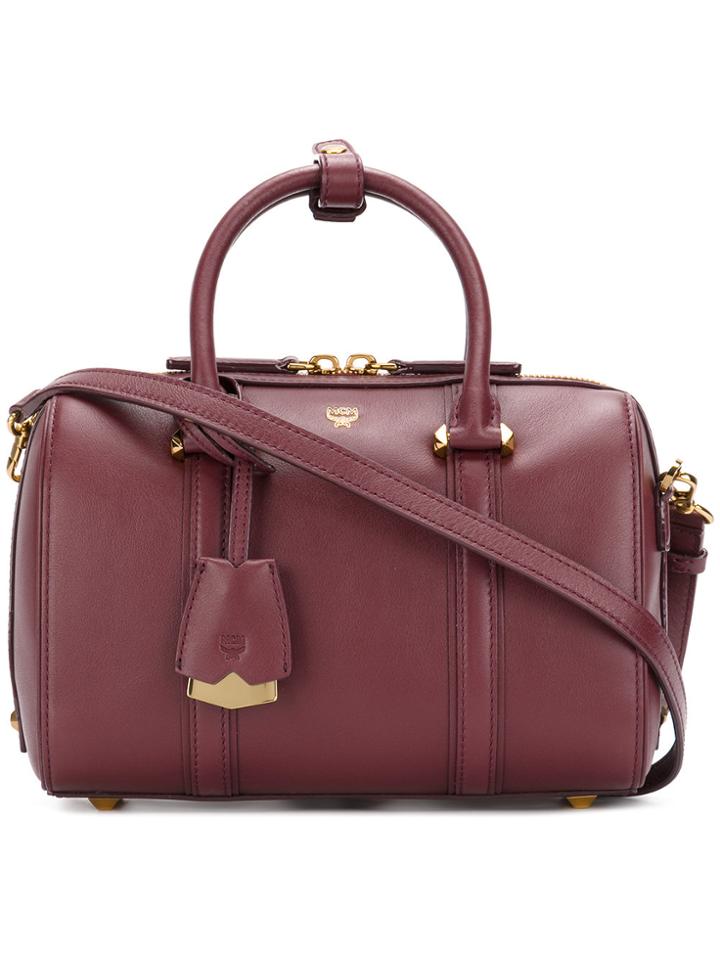 Mcm Essential Boston Tote - Brown
