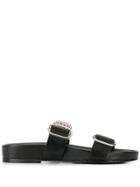 Stuart Weitzman Slip-on Sandals - Black