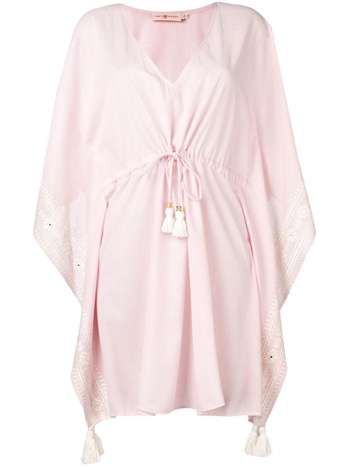 Tory Burch Drawstring Waist Beach Kaftan - Pink